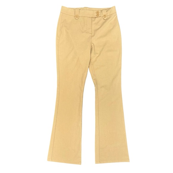 NEW Princess Polly Veronika Pants Flare Leg Trousers Beige US 4 NWT - Picture 6 of 16